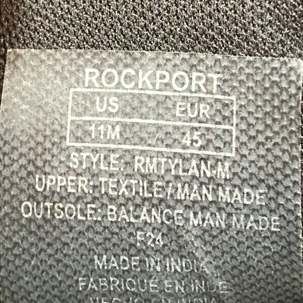 Rockport Tylan Step Sneakers Lightweight Black White NWT - Picture 13 of 15